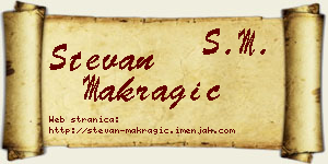 Stevan Makragić vizit kartica
